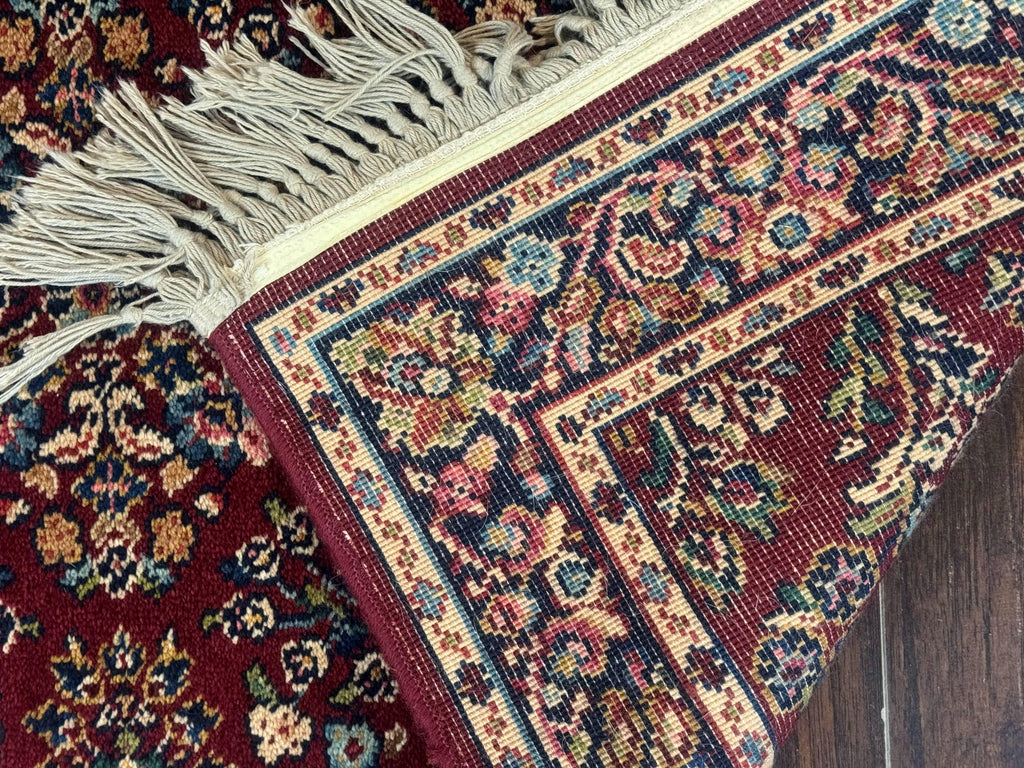 Small Karastan Rug 2.6 x 4 Red Sarouk #785, Karastan Wool Pile Rug, Original 700 Series, Discontinued Vintage Karastan Carpet