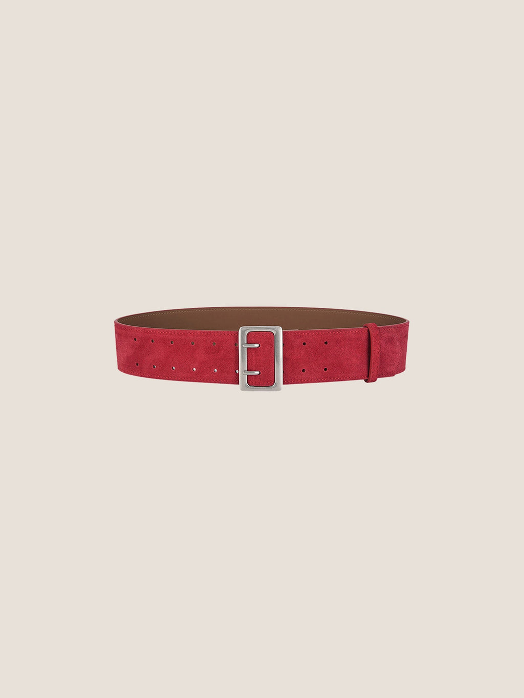 Cowhide Wide Retro Matte Belt