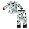 Long sleeves plaid mouse kids boys pajamas