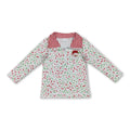 Red green ice cream sprinkle santa kids Christmas pullover