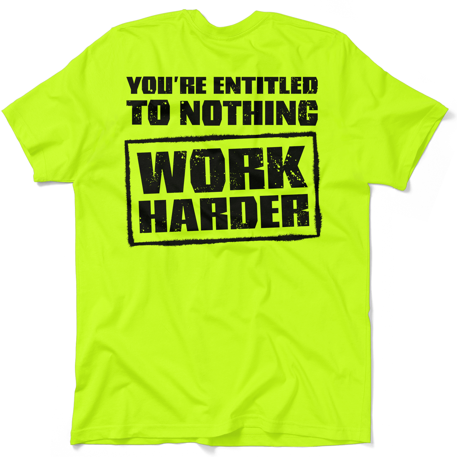 Entitled - Safety Yellow T-Shirt