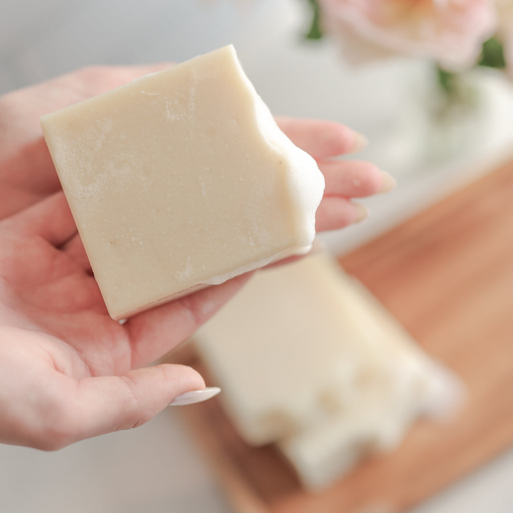 Fragrance Free Handmade Tallow + Goat Milk Soap Bar Trio