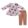 Unicorn floral tunic polka dots leggings girls clothing