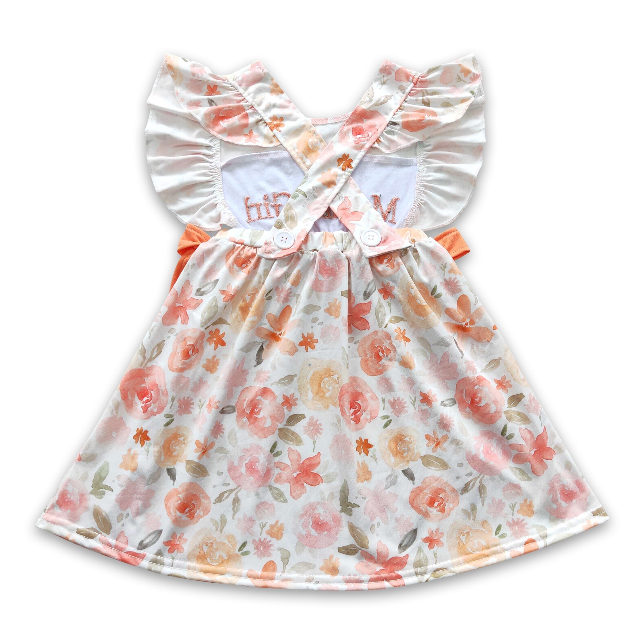 Mama's girl floral mother's day baby girls dress