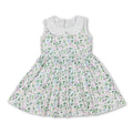 Sleeveless floral baby girls summer dress
