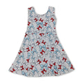 Sleeveless bows kids girls summer athletic dresses