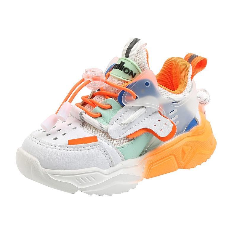 Baby Girls Boys Casual Shoes Soft Bottom Non-slip Breathable Outdoor Fashion Kids Sneakers Children Sports Shoes