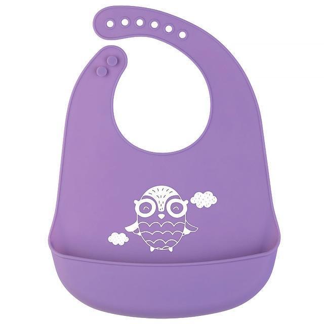 Adjustable Oil-proof  Food Grade Silicone Drool bib Soft And Comfortable Saliva Towel Lunch Baby Bib For Babies and Kids