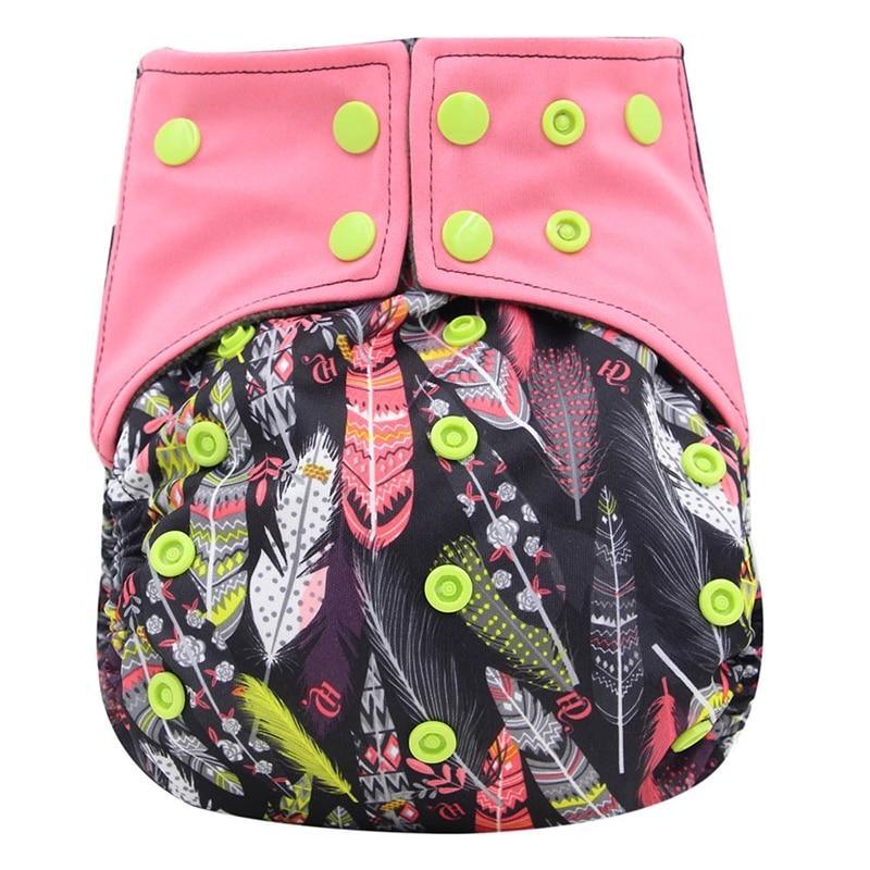 All-In-One  Cloth Diaper for Baby Bamboo Charcoal Eco-friendly Baby Cloth Diaper