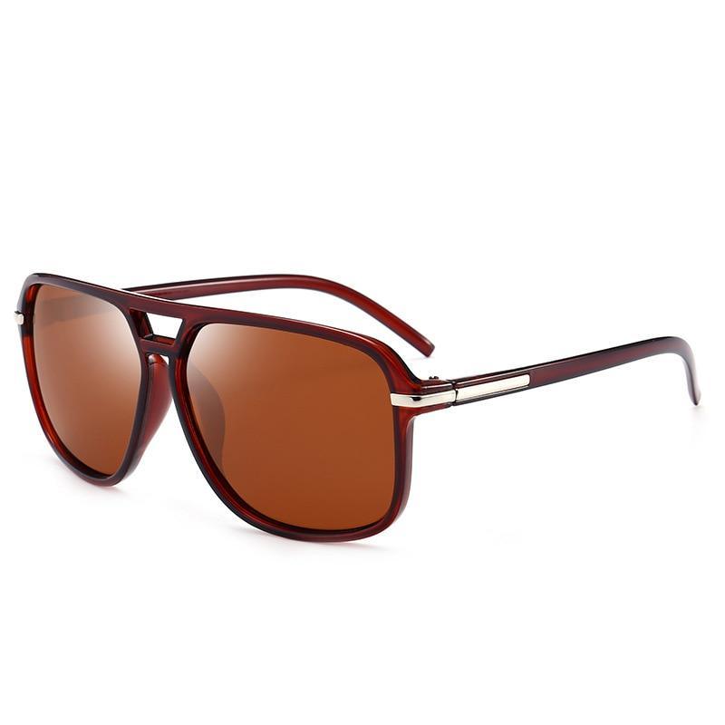Luxury Polarized Men Business Oversized Mirror Sunglasses For  Driving Brand Designer Driver Sunglasses UV400 Protection