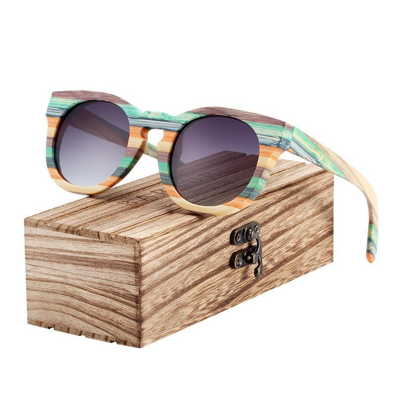 The New Elegent Original Round Sunglasses Polarized Gradient Sun glasses Round Sports Eyewear For Women and Lady With UV400 Protection