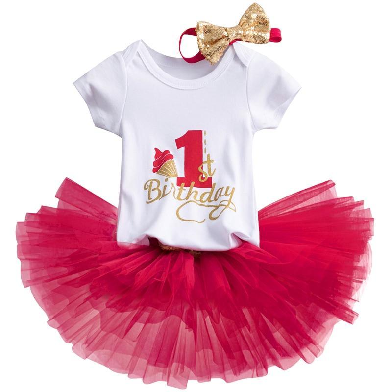 Unicorn Party Dresses For 1 Year Baby Girl Birthday Outfits FOr 1st Birthday Party
