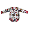 Cute magic long sleeve baby girls fall romper