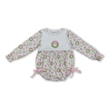 Pink bow socks ornaments girls Christmas romper