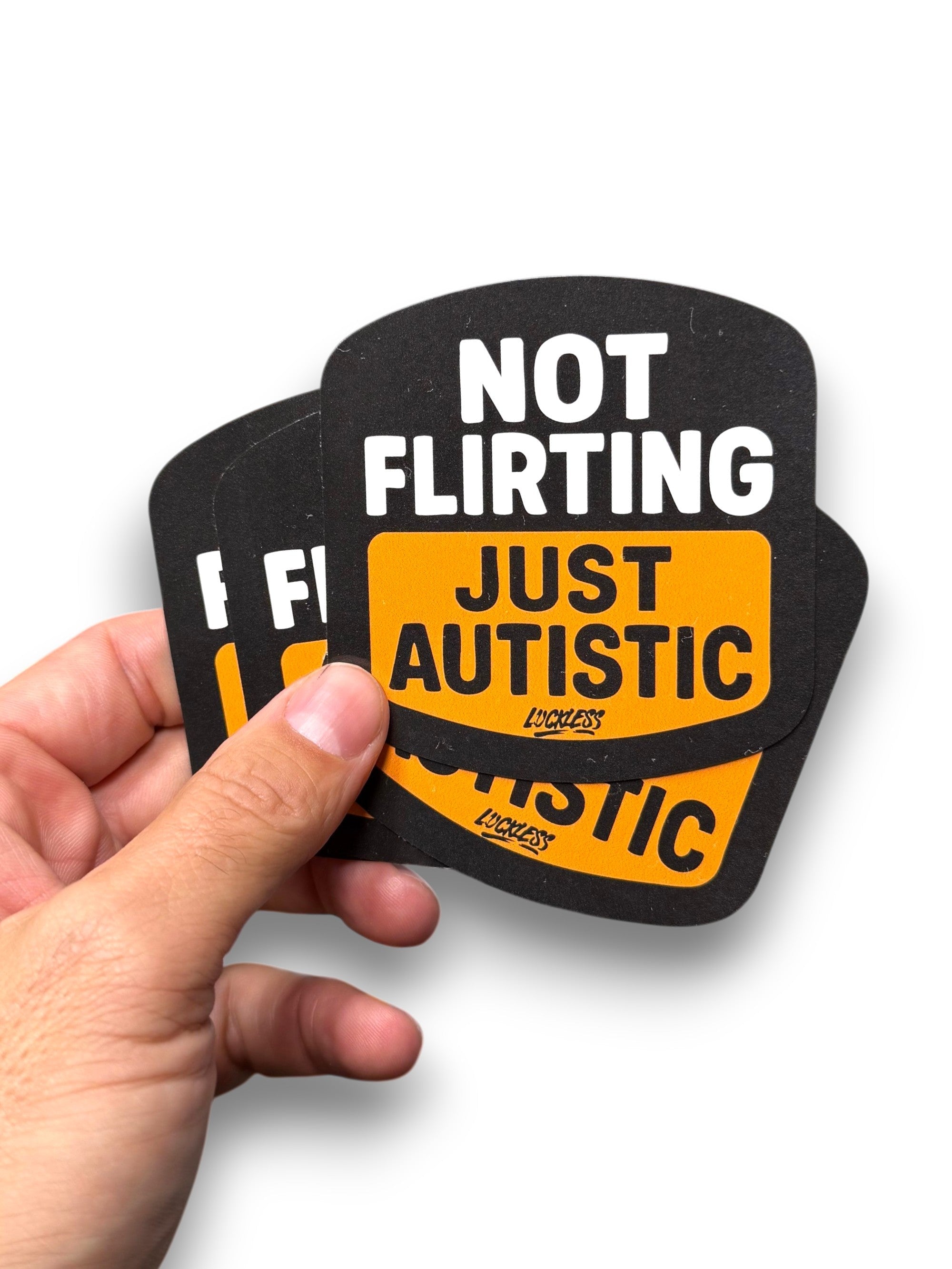 Not Flirting Sticker