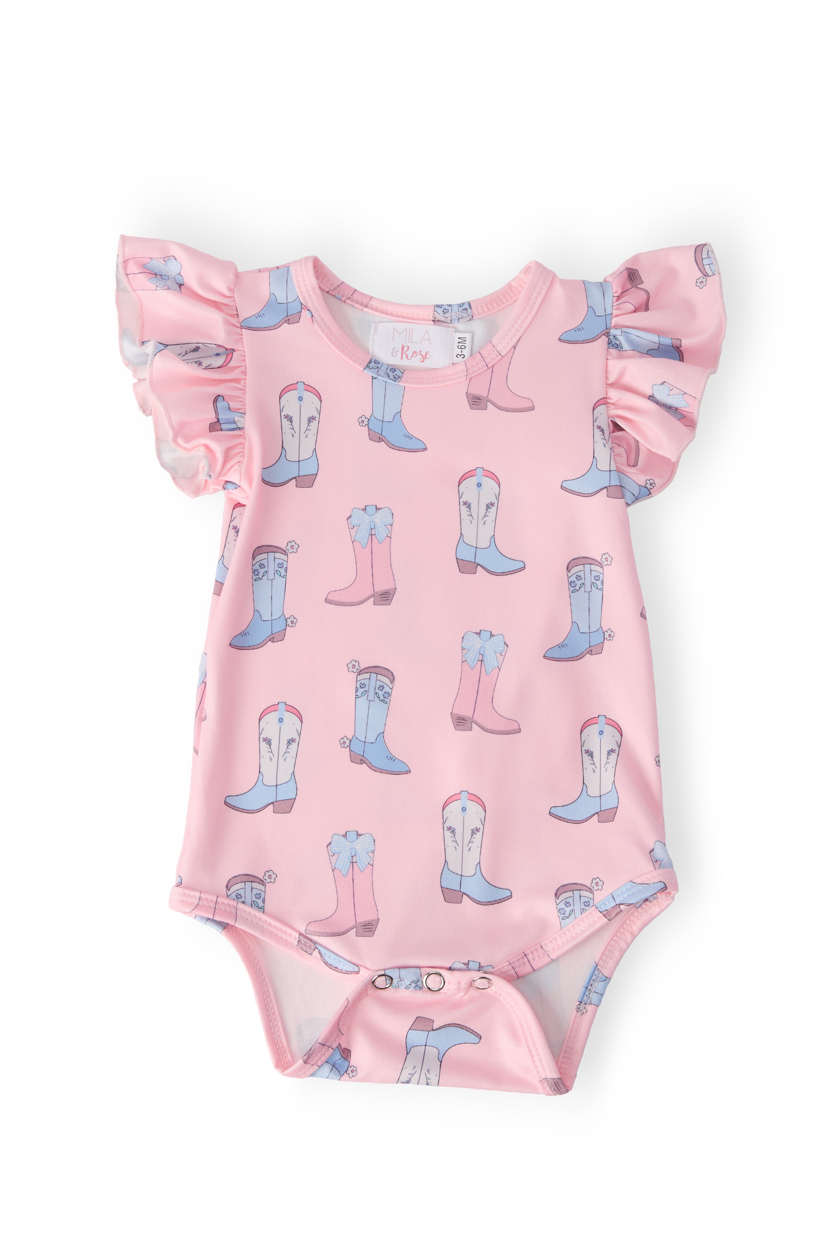 Ribbons & Rodeos S/S Flutter Bodysuit