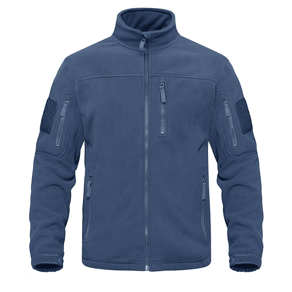 Full Zip Up Tactical Army Fleece Jacket Military Thermal Warm Outwear Windbreaker
