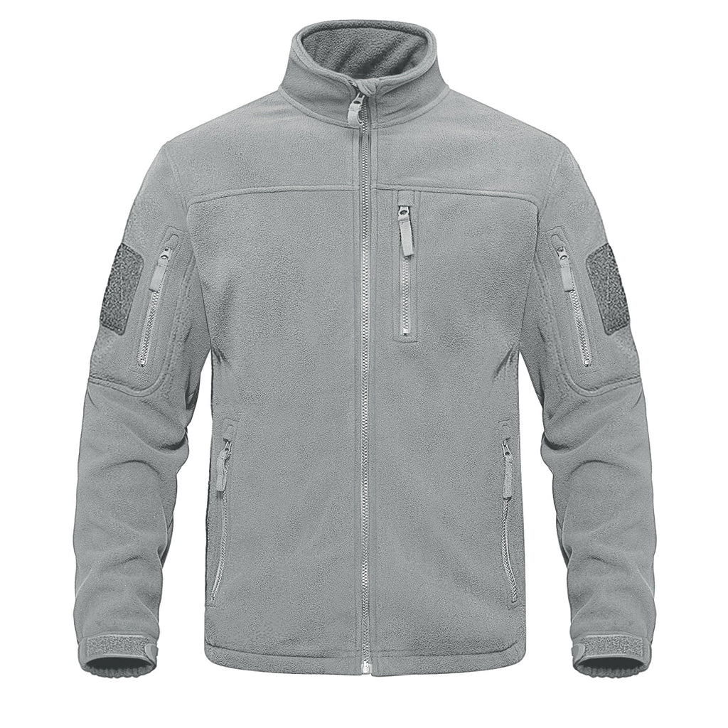 Full Zip Up Tactical Army Fleece Jacket Military Thermal Warm Outwear Windbreaker