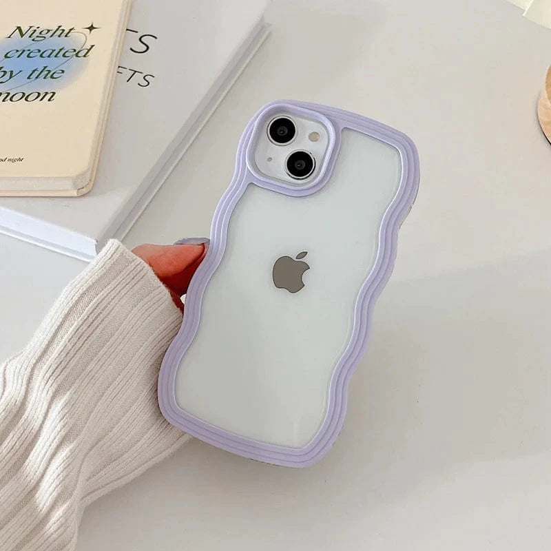 Soft Wavy Lines iPhone Case