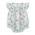 Flutter sleeves floral baby girls summer romper