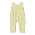 Sleeveless yellow cotton baby kids summer romper