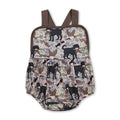Straps dog duck camo baby boy summer romper