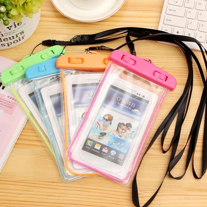 Waterproof Phone Case Universal Mobile Cover case For iPhone 13 Pro Max Phone Bag Underwater Case Phone Plastic Waterproof Underwater Pouch for Mobile Phone Case & Strap