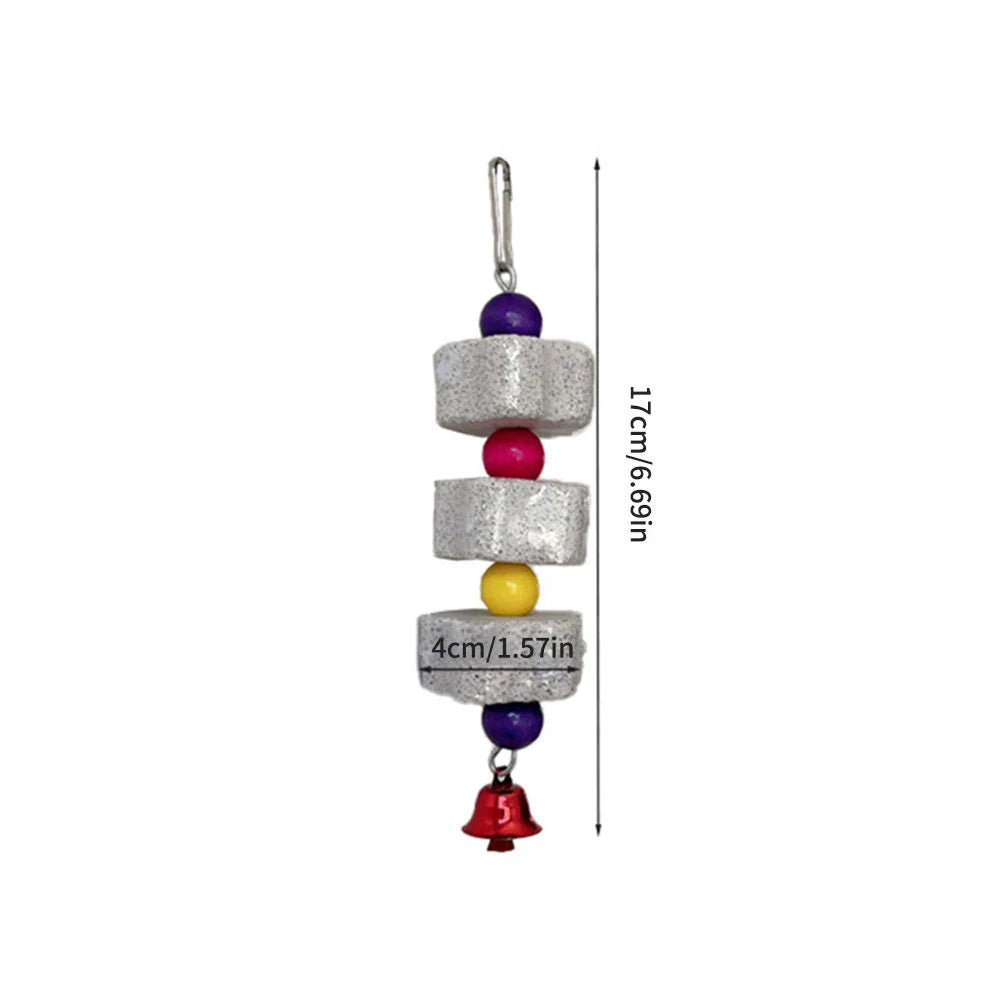 1PC Pet Teeth Grinding Volcanic Rock Toy for Parrots Hamsters Cage Accessories Bird Toy Chewing Toy