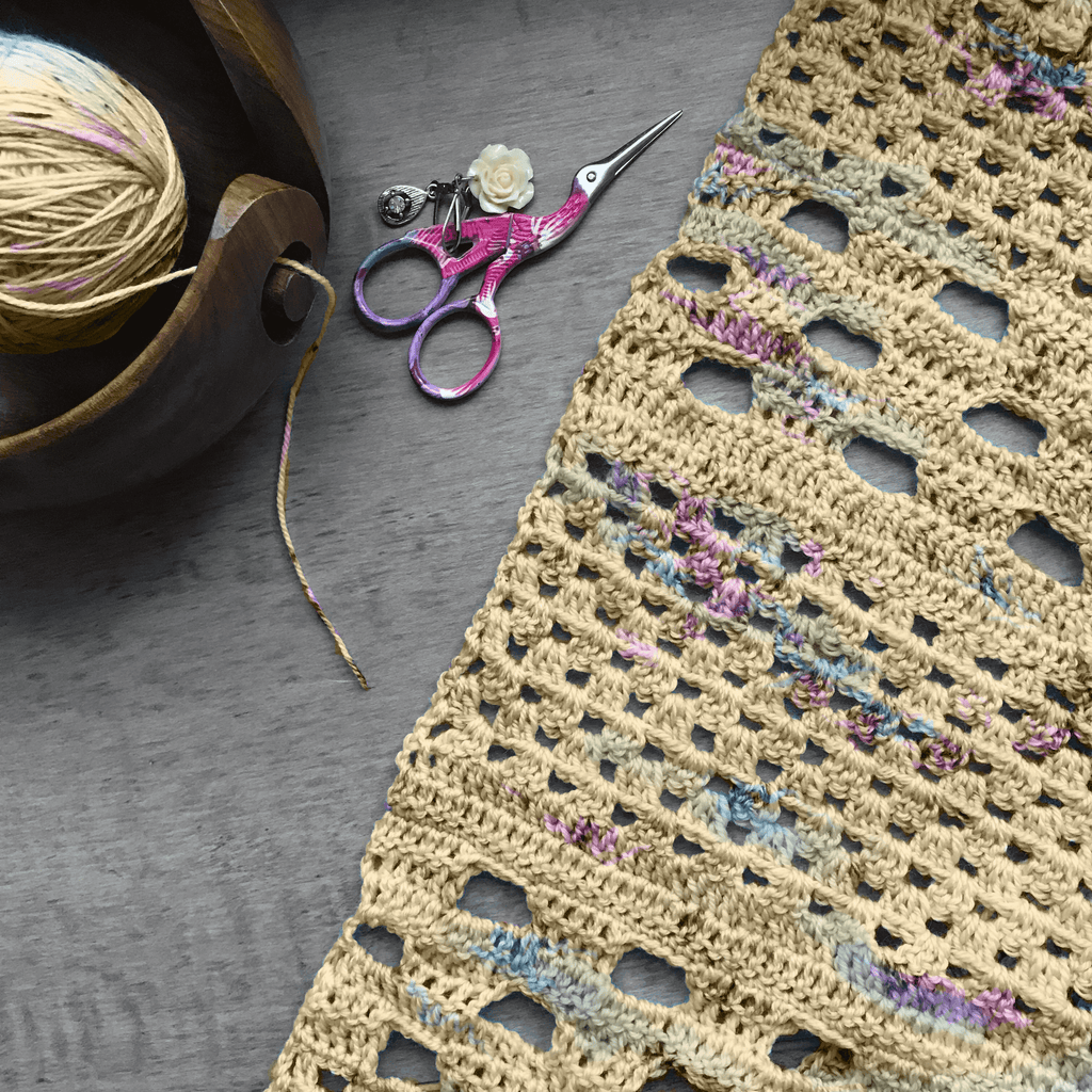 Streamside Merino Wool Shawl Crochet Kit