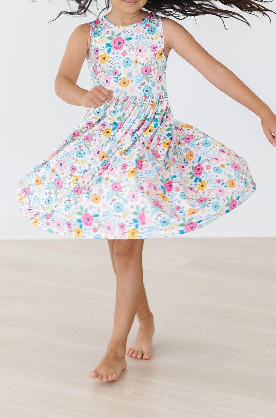 SALE Sunshine Blooms Tank Twirl Dress