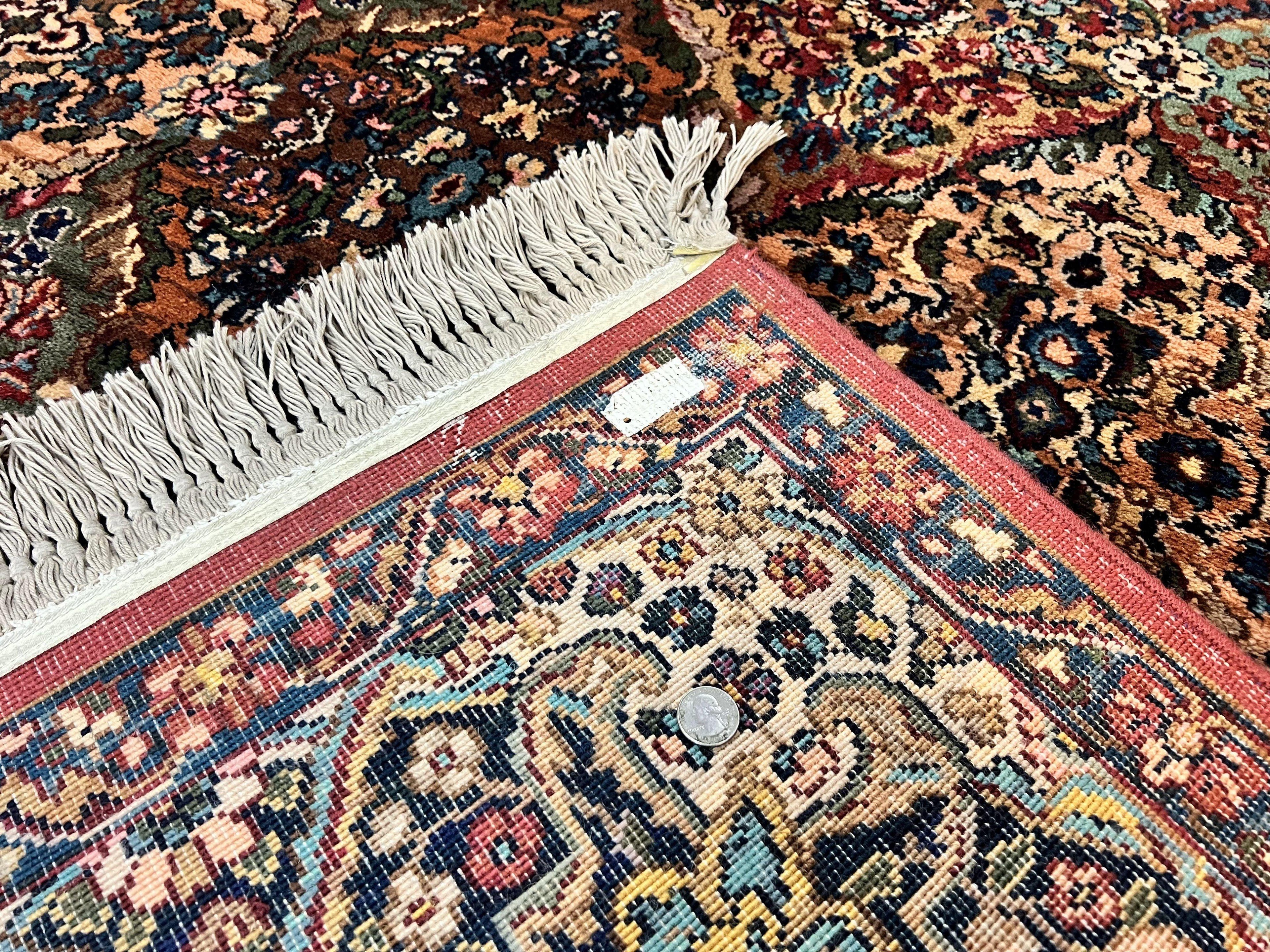 Karastan Multicolor Panel Kirman Rug #717, Wool Karastan Rug 12 x 16, Extra Large Karastan Area Rug, Original Karastan Collection 700 Series