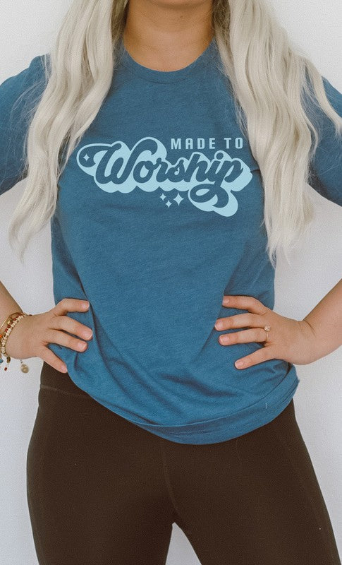 Made To Worship Spring Easter PLUS Graphic Tee T-Shirt