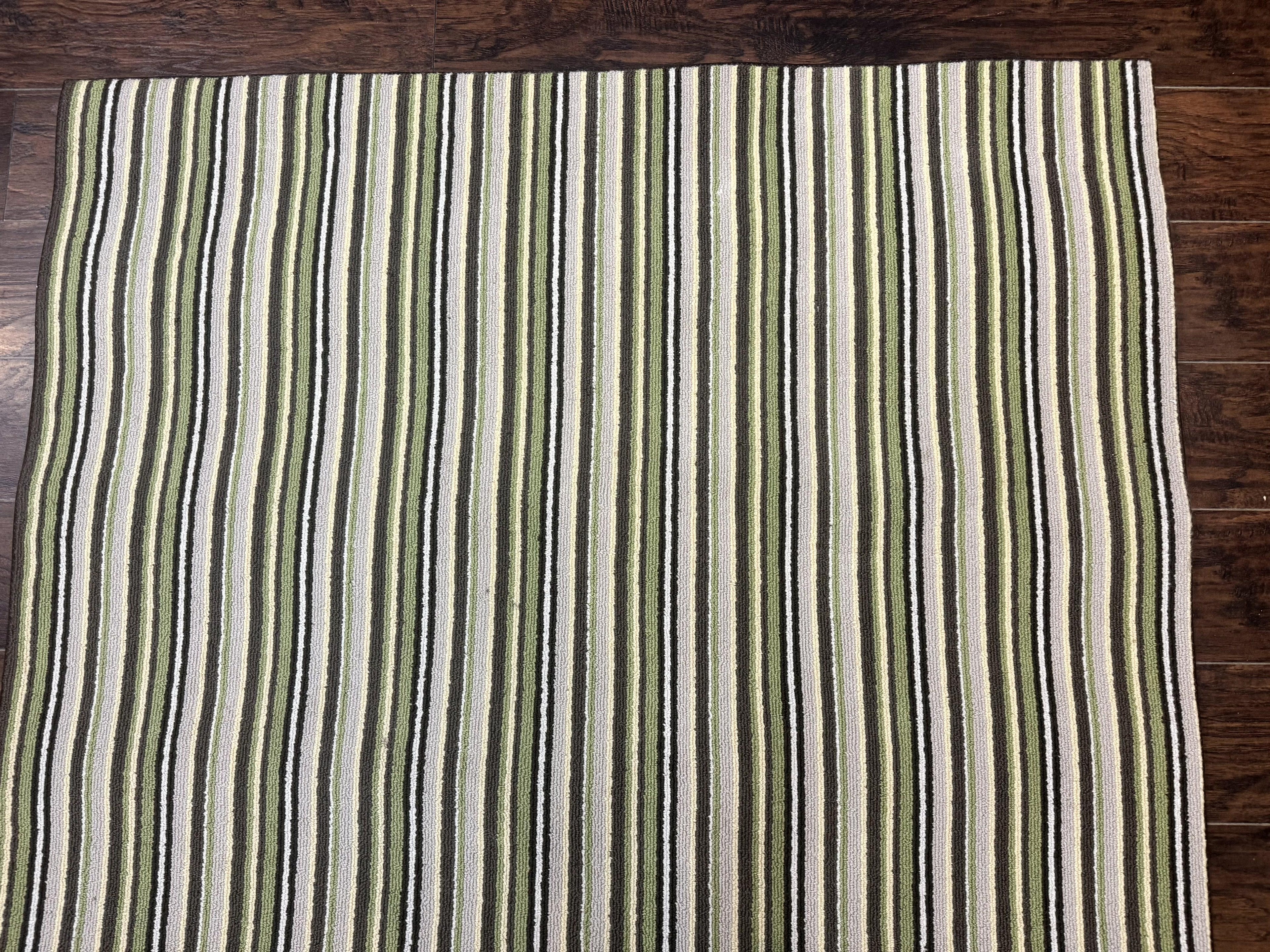 Stark Power Loomed Striped Rug 5x6, Multicolor Vintage Stark Carpet