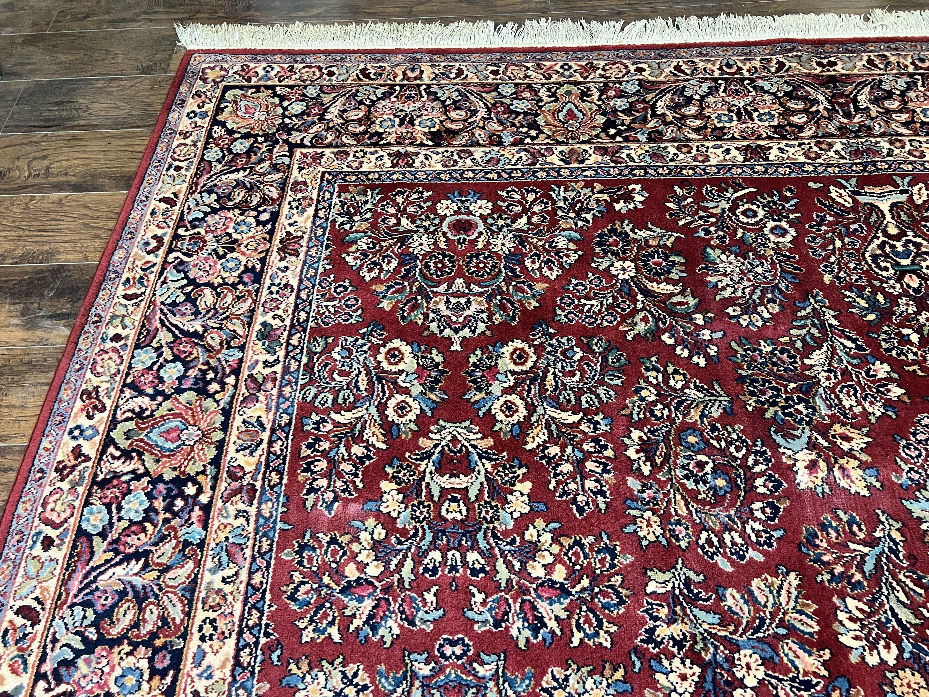 Karastan Rug 10x18 Red Sarouk #785, Wool Karastan Carpet, Original 700 Series, Vintage Discontinued Large Oriental Rug