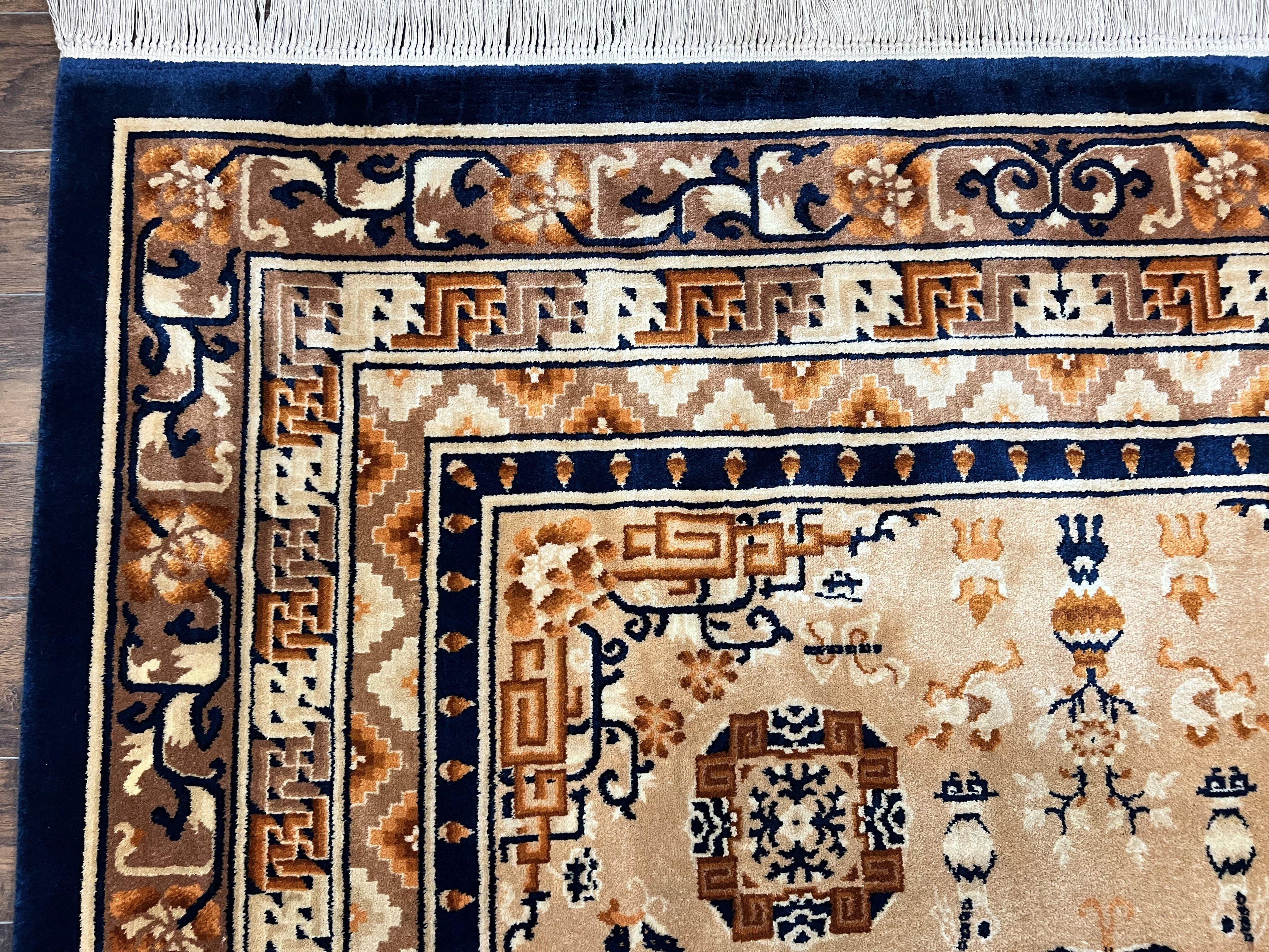 Karastan Rug 8.8 x 12, Cathay Medallion #727, Wool Karastan Carpet, Original Collection 700 Series, Discontinued, Vintage Karastan Area Rug