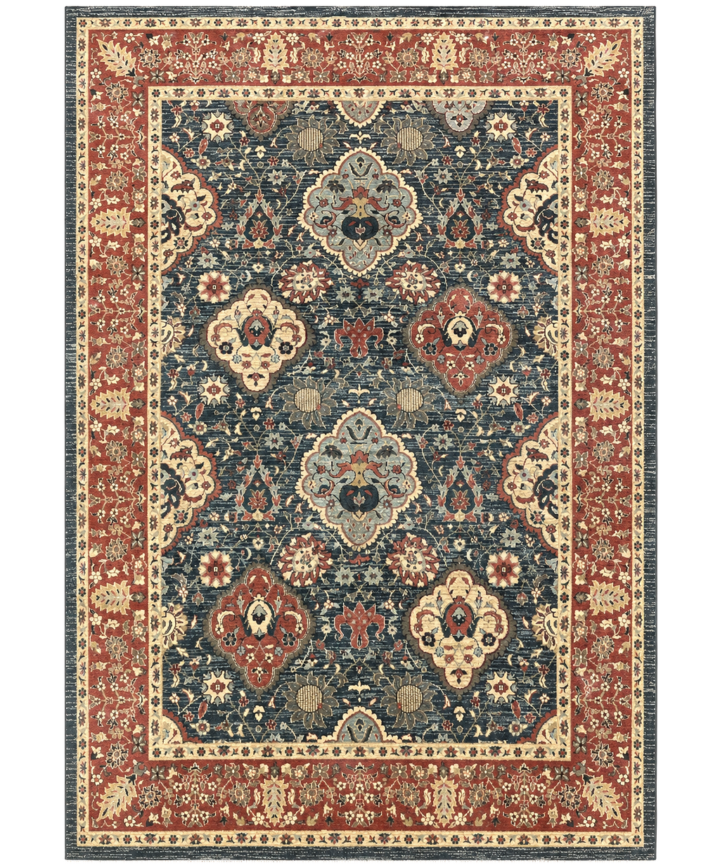 Safavieh Rug 8x11, Mahal Persian Carpet, Navy Red