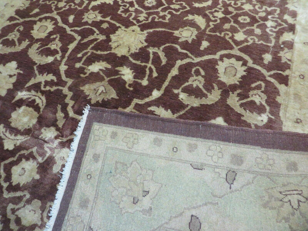 7' X 10' Vintage Fine Handmade Pakistan Peshawar Chobi Floral Wool Rug Vegy Dye