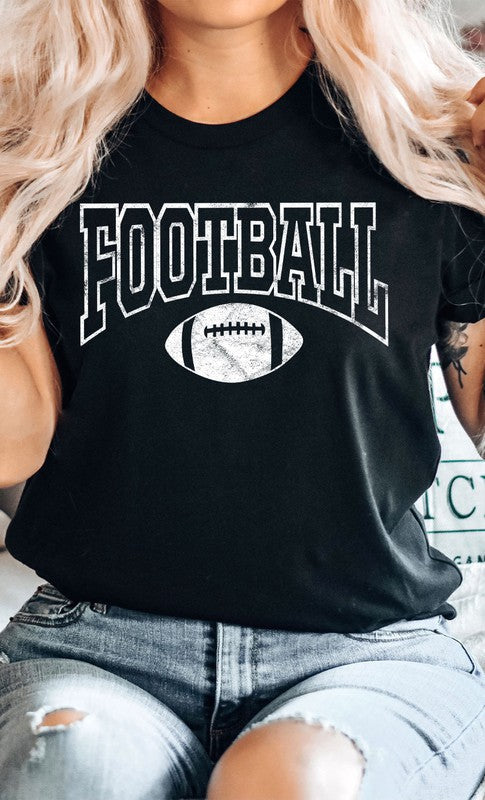 Distressed Football Graphic Tee PLUS