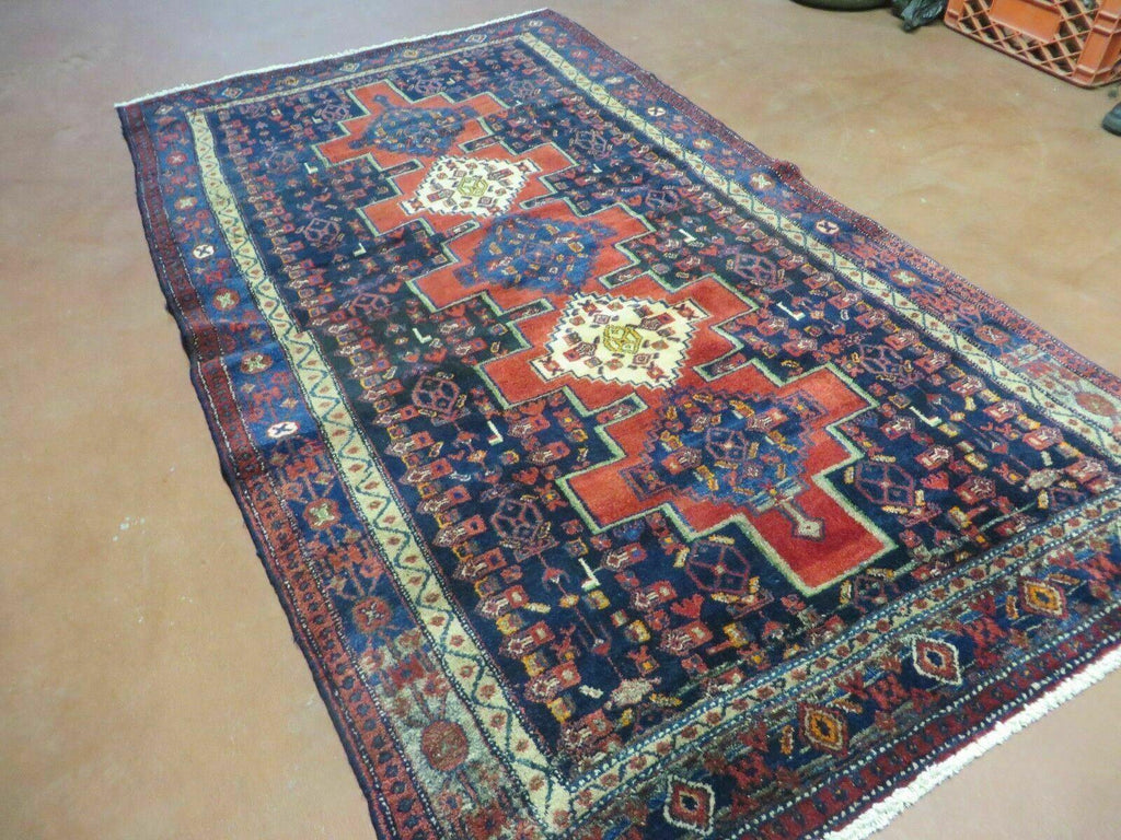 4' X 7' Antique Handmade Turkish Wool Rug Nice # 638