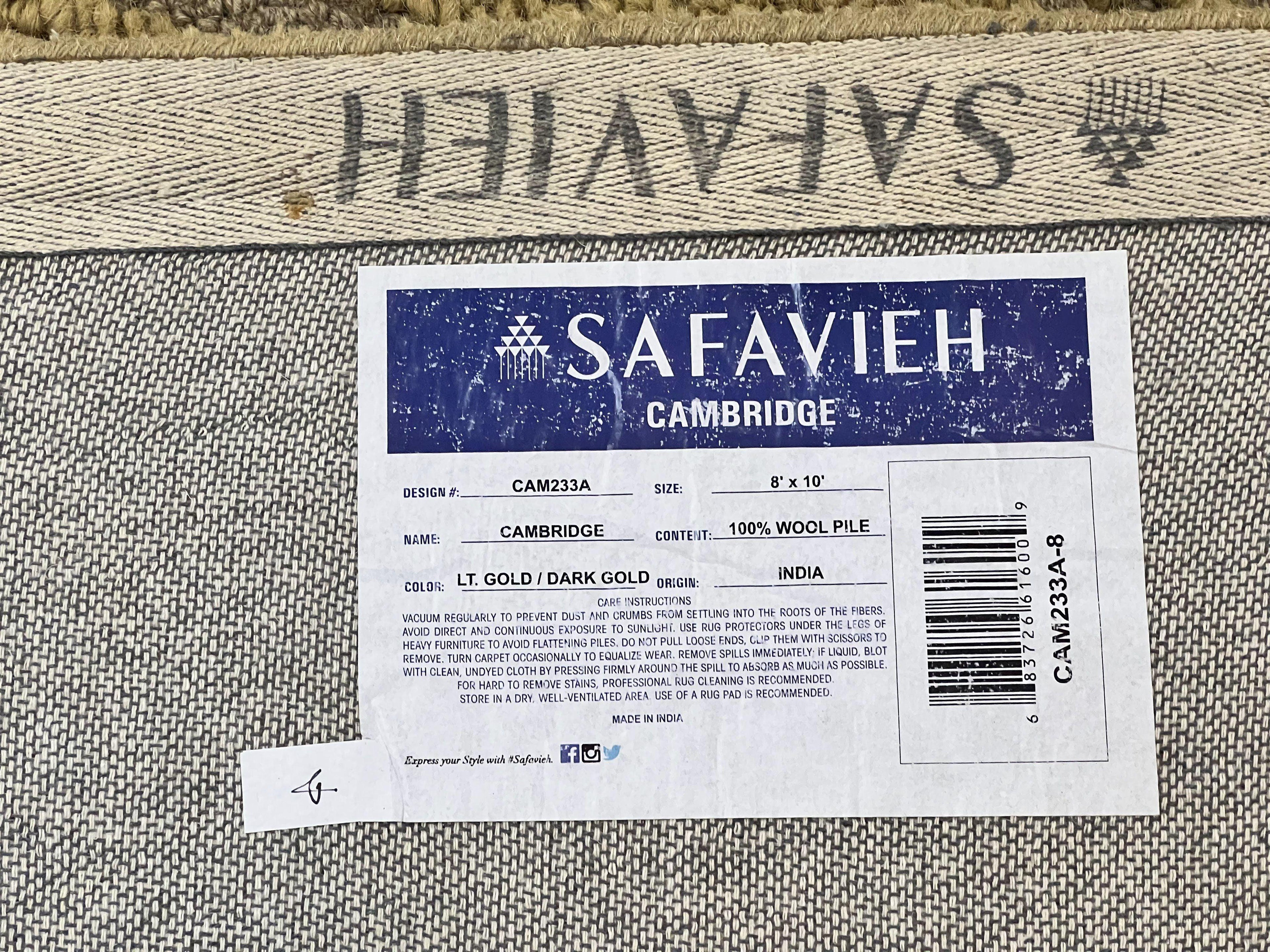 Safavieh Rug 8x10, Cambridge Rug, Wool Hand Tufted Carpet, Modern Room Sized Wool Pile Area Rug