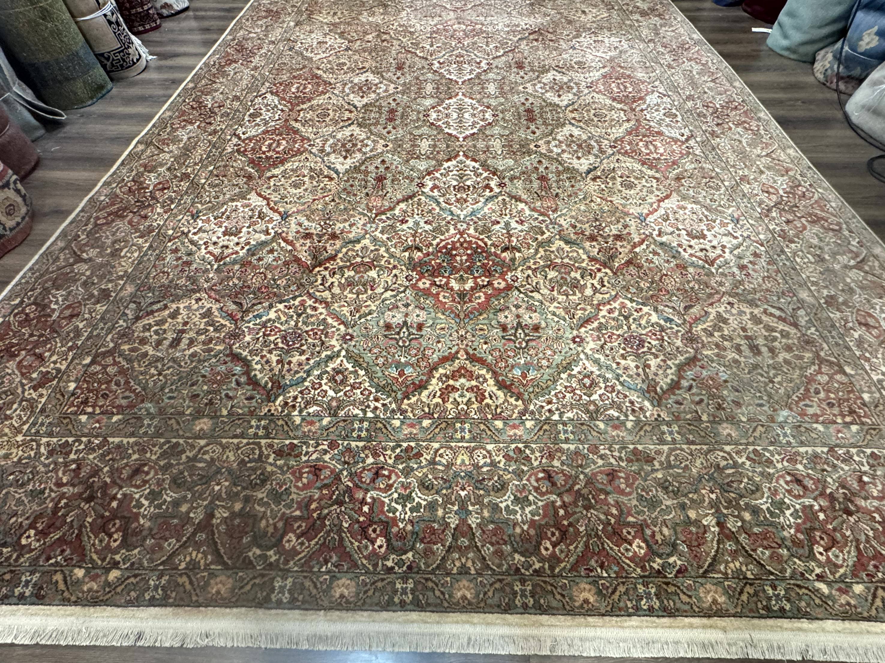 10x14 Karastan Empress Kirman Rug #700/719, Vintage Wool Discontinued Karastan