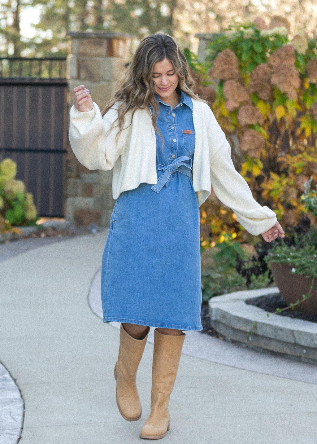 Ada Denim Midi Dress - FINAL SALE