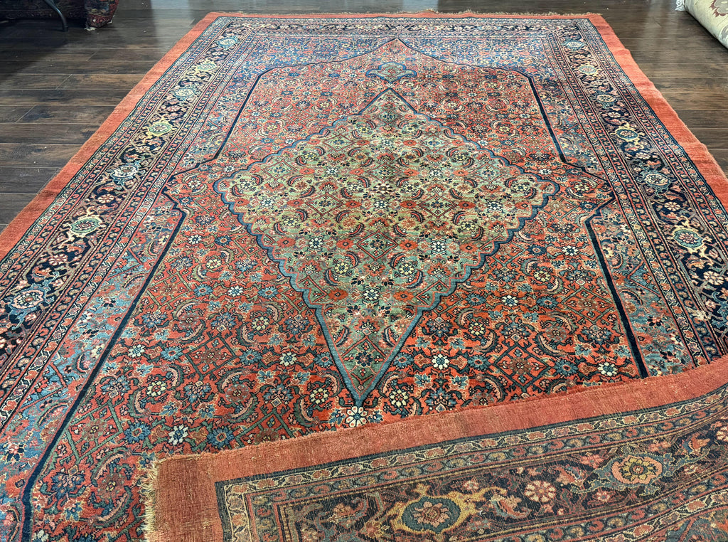 Antique Persian Bijar Rug 7x15