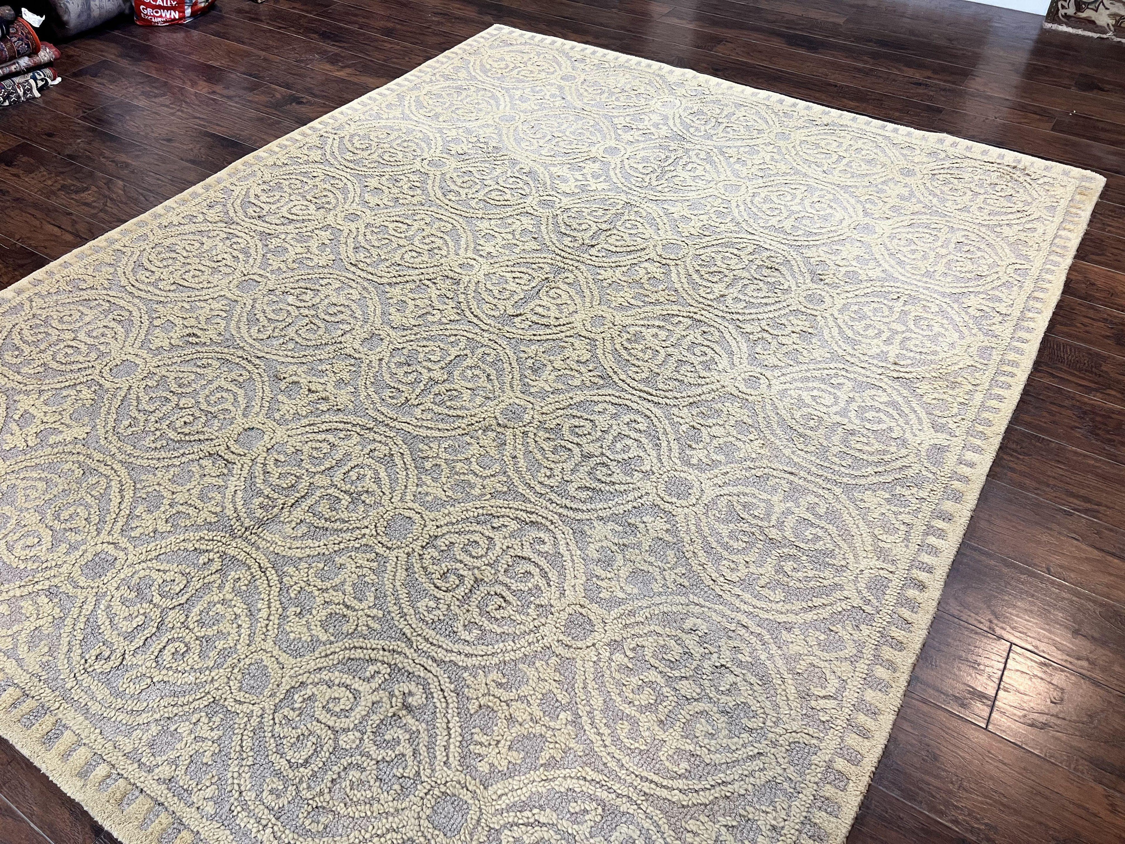Safavieh Rug 8x10, Cambridge Rug, Wool Hand Tufted Carpet, Modern Room Sized Wool Pile Area Rug