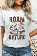 Roam Nature Mountain Valley Sun Graphic Tee T-Shirt