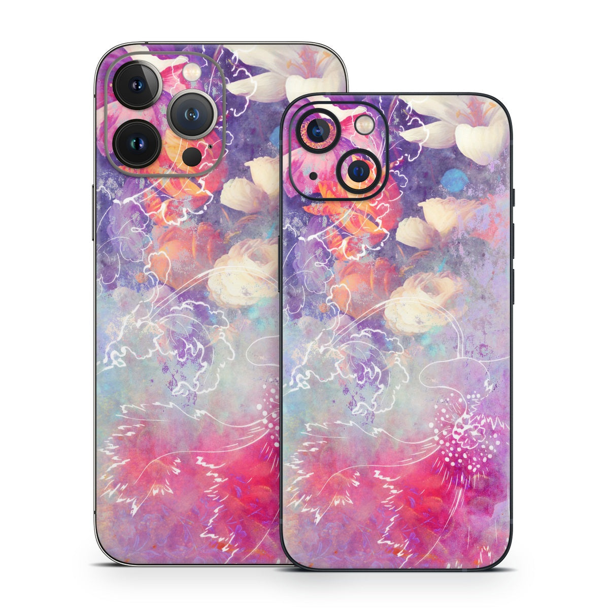 Sketch Flowers Lily - Apple iPhone 13 Skin