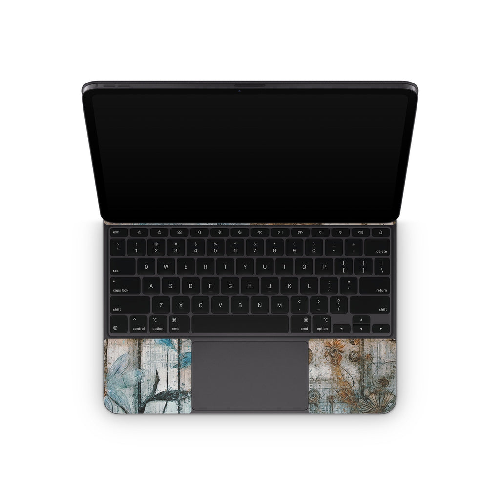 Steampunk Flowers - Apple Magic Keyboard for iPad Skin