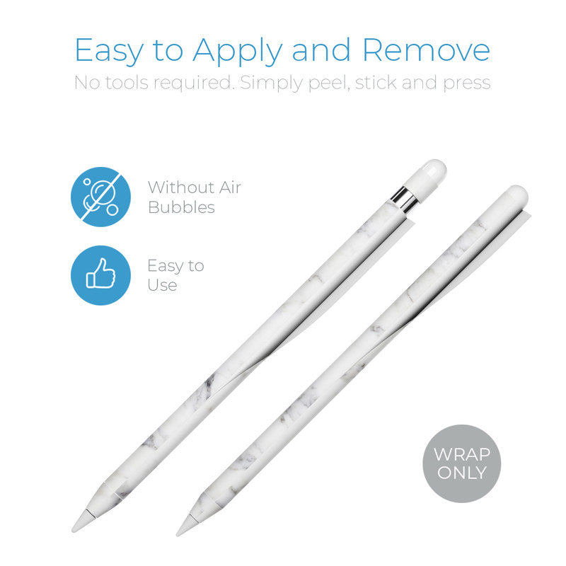 White Marble - Apple Pencil Skin