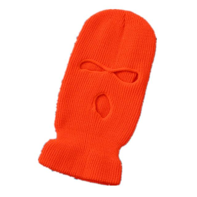 Army Tactical Mask 3 Hole Full Face Mask Ski Mask Winter Cap Balaclava Motorbike Motorcycle Helmet Full Helmet Neck Gaiter, Winter Balaclava Warm Knit Beanie for Outdoor Sports Outdoor Full Face Cover Thermal Ski Mask