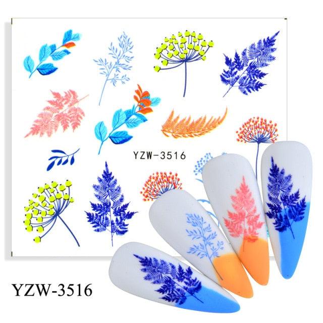 Avocado Fruit Transfer Nail Stickers Charms Winter Water Sticker For Nails Sliders Character Image Tattoo Decal Decoration Cute Summer Nail Art Stickers Summer Fruit Stickers on Nails Unicorn Banana Cherry Avocado Dog Strawberry Nail Art Decals